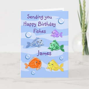 Birthday Fishes Card