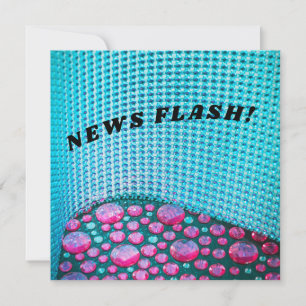 Birthday flash gems, rhinestones, jewelry glitz card