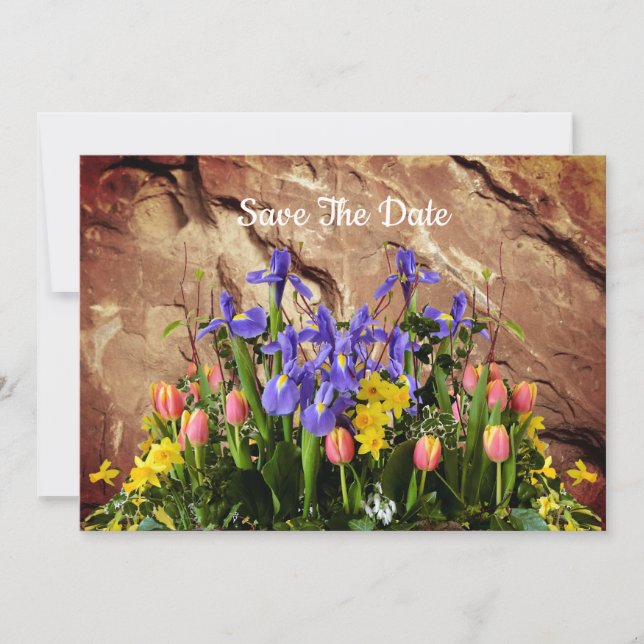 Birthday Flat Save The Date Card (Front)