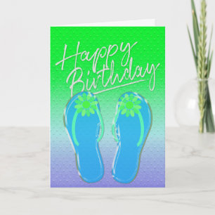 birthday flip-flips card