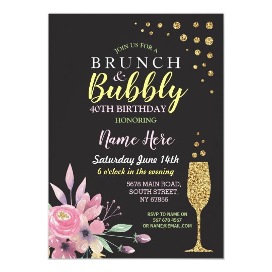 Featured image of post Brunch And Bubbly Birthday Invitations This fun and colorful floral centerpiece is perfect for your brunch and bubbly table setting