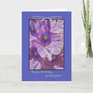 Birthday, Floral, Lilies, Goddaughter Card
