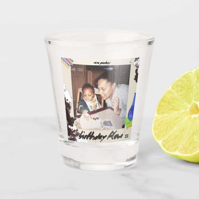 Birthday Flow Shot Glass (Front)