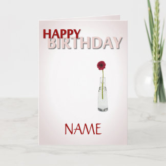 Birthday Flower Card