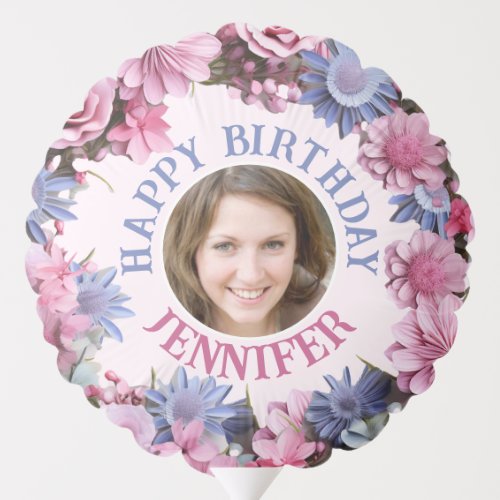 Birthday Flowers Balloon