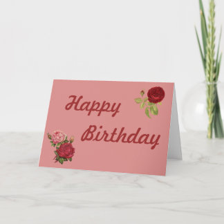 Birthday Flowers Greeting Card