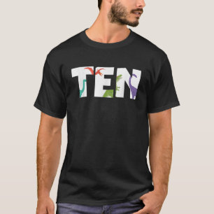 Birthday for 10 years old Dinosaur Kids Birthday P T-Shirt