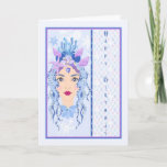 Birthday for 13 Yr. Old Daughter in Blue Card<br><div class="desc">Birthday card for your 13 year old daughter with an illustration of a face of a beautiful mermaid. The words on the front are permanent, but you can change the words on the inside, to a different age if you want to. It also doesn't have to be for a daughter,...</div>