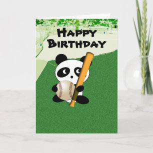 Birthday for Baseball Fan Card
