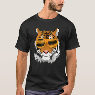 Birthday For Boy Cool Tiger Striped Animal Theme T-Shirt