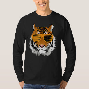 Birthday  For Boy Cool Tiger Striped Animal Theme  T-Shirt