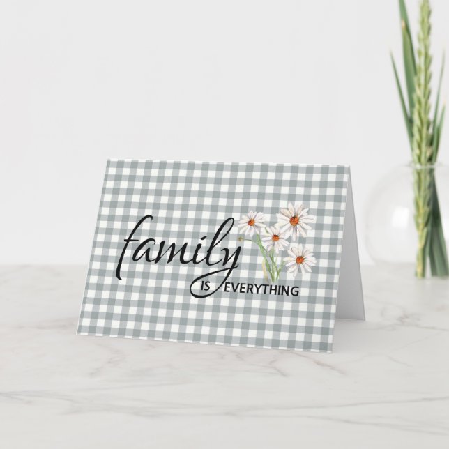 Birthday For Cousin On Gingham Card (Front)