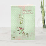 Birthday for Daughter lily of the valley Card<br><div class="desc">Lily of the valley bouquet on polka dot background for daughter's birthday.</div>