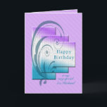 Birthday for ex-husband, modern and chic card<br><div class="desc">Birthday card for a ex-husband. A modern card with interlocking rectangles. A lovely verse inside completes this birthday card to say to your ex-husband a 'happy birthday".</div>