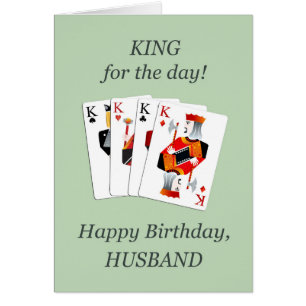 Birthday for Husband, Hearts Full House Cards