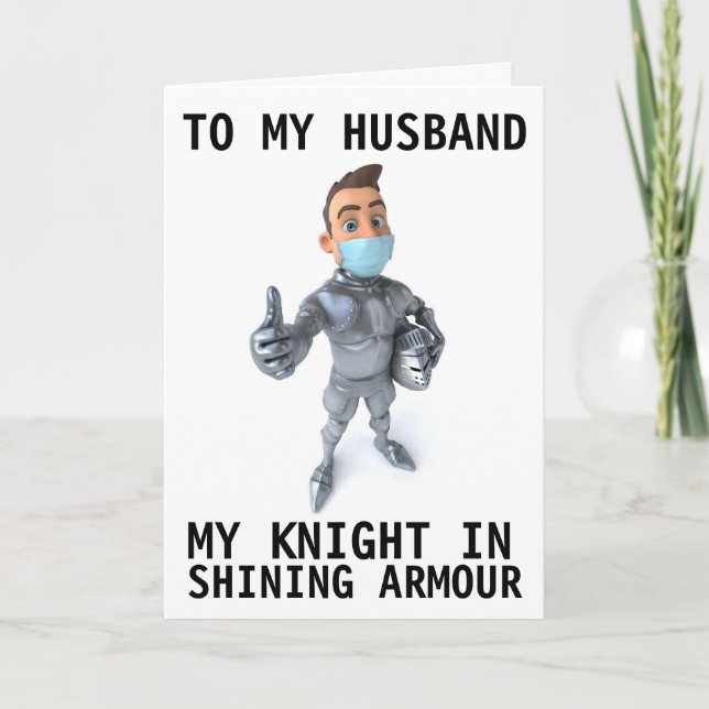 BIRTHDAY FOR HUSBAND PANDEMIC 2020 GREETING CARD (Front)