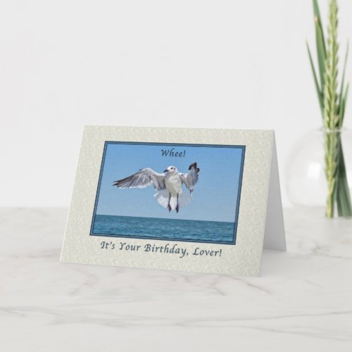 Birthday for Lover with Laughing Gull Card