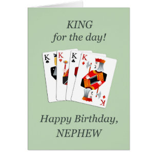 Birthday for Nephew, Hearts Full House Cards
