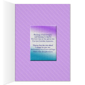 Birthday for niece, modern and chic cards (Inside (Right))