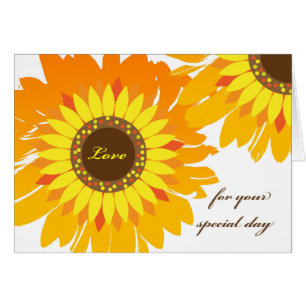 Birthday for Partner, Bright Sunflowers Cards