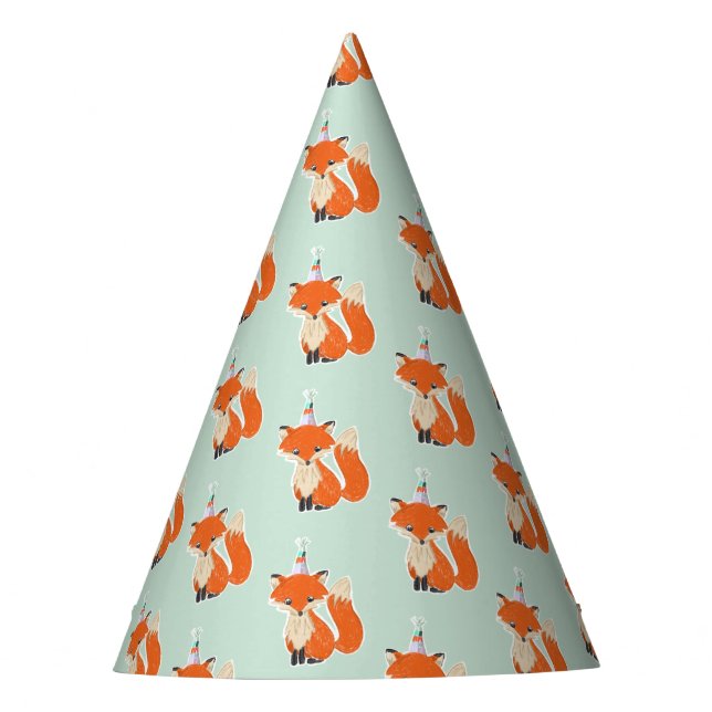 Birthday Fox in a Party Hat (Front)