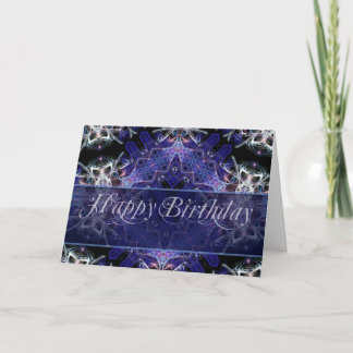 Birthday Fractal Art Card