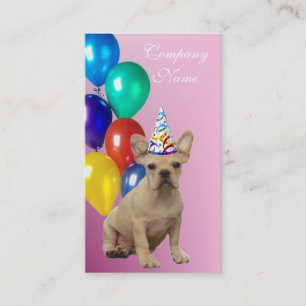 Birthday French Bulldog Business Cards