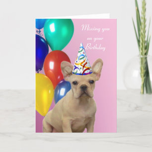 Birthday French Bulldog Card