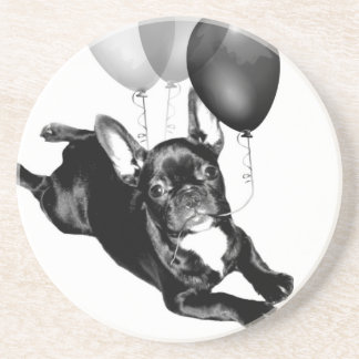 Birthday French Bulldog Drink Coaster