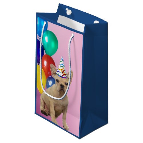 Birthday French Bulldog gift bag