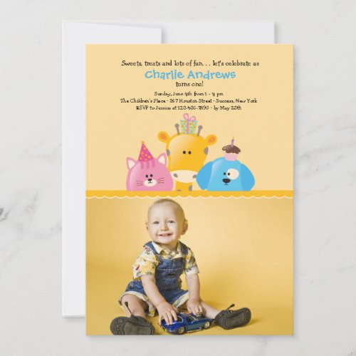 Birthday Friends Photo Invitation