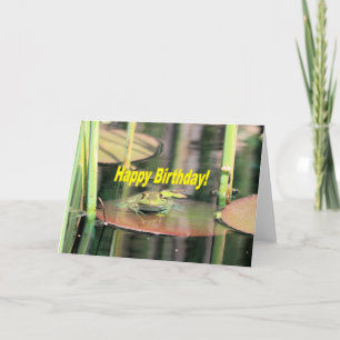Birthday frog card