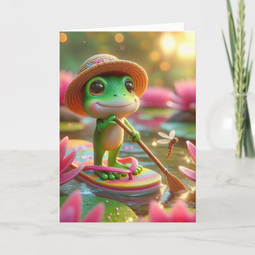 Birthday Frog On A Flip_Flop Card
