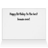 Birthday From Dog Puppy Chewing  Funny Cards (Inside Horizontal (Top))