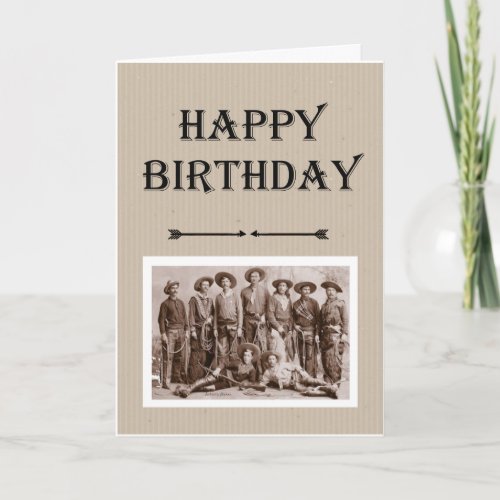 Birthday from Gang Vintage Cowboys Fun Card