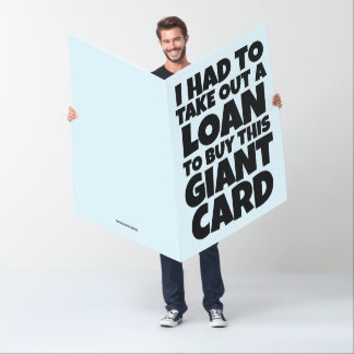 BIRTHDAY FUNNY BIGGEST GIANT CARDS CARD