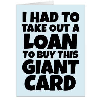 BIRTHDAY FUNNY BIGGEST GIANT CARDS CARD