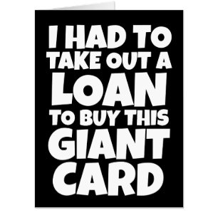 BIRTHDAY FUNNY BIGGEST GIANT CARDS CARD