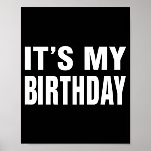 Birthday funny gift for boys girls kids men women poster
