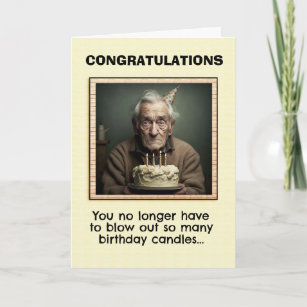 Birthday Funny Old Man Birthday Card