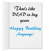 Birthday Funny Retro Boston Terrier Rescue Dog (Inside (Right))