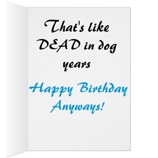 Birthday Funny Retro Boston Terrier Rescue Dog (Inside (Right))