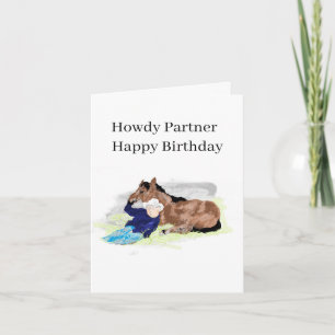 Birthday G Card : Day On The Old Corral