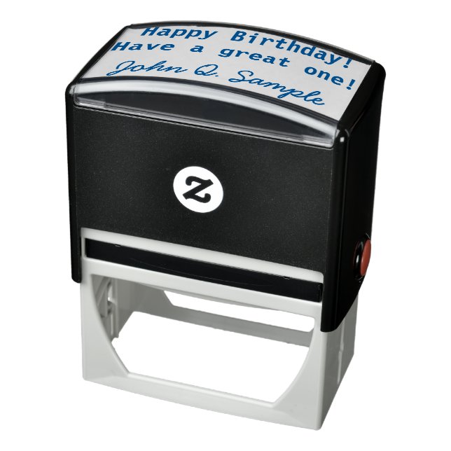 Birthday Geeting with Signature Self-inking Stamp (Product)