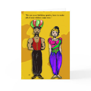 Birthday Genies Card