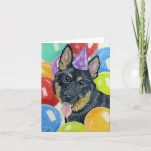 Birthday German Shepherd Card