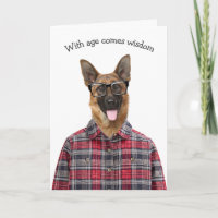 Birthday German Shepherd Dog Humor
