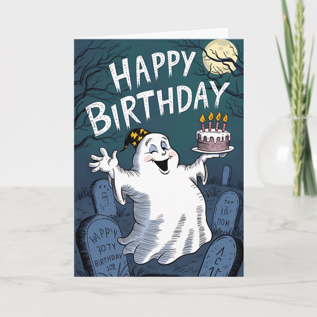 Birthday Ghost Card