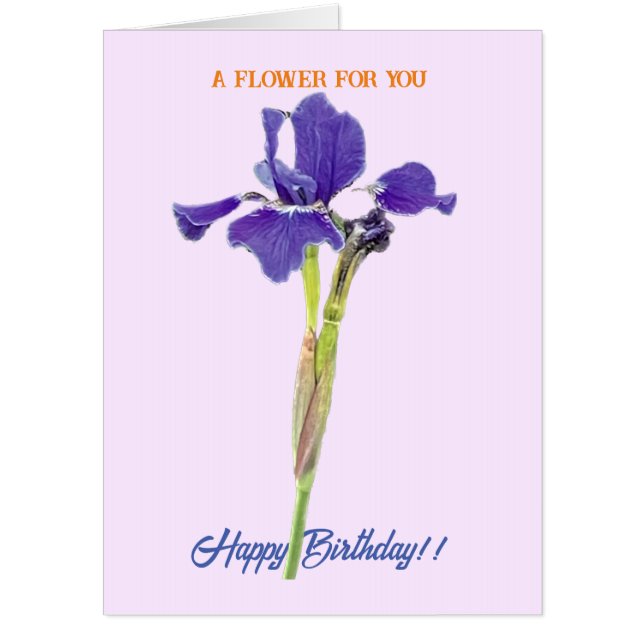 Birthday Giant Bouquet Card (Front)