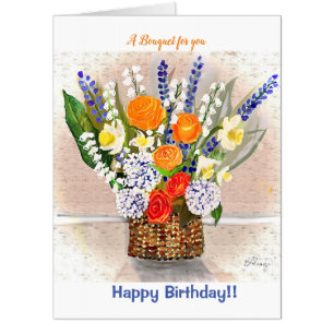 Birthday Giant Bouquet Card
